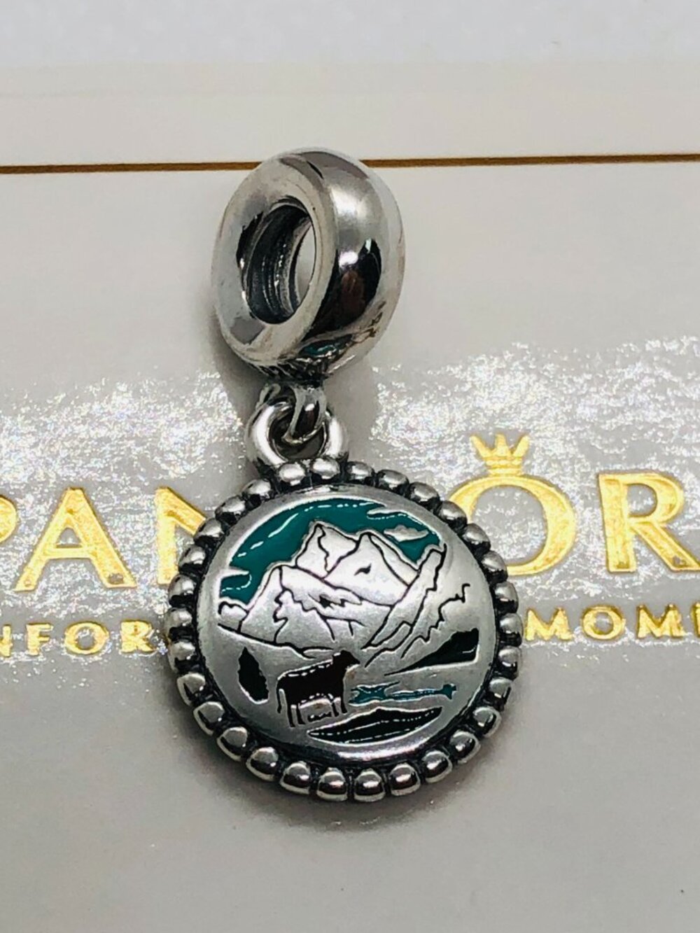 Pandora Berge Mountains Exclusive Dangle charm S925 Silver with box